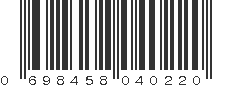 UPC 698458040220