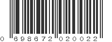 UPC 698672020022