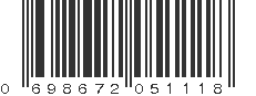 UPC 698672051118