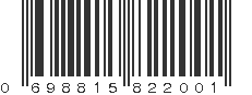 UPC 698815822001