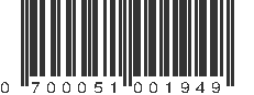 UPC 700051001949