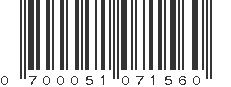 UPC 700051071560