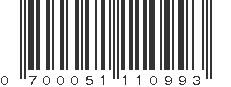 UPC 700051110993