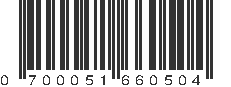 UPC 700051660504