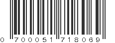 UPC 700051718069