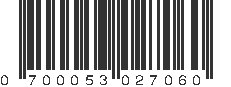 UPC 700053027060