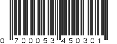 UPC 700053450301