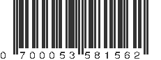 UPC 700053581562