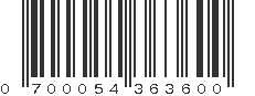 UPC 700054363600