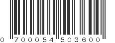 UPC 700054503600