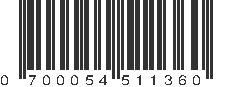 UPC 700054511360