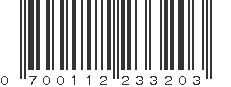 UPC 700112233203