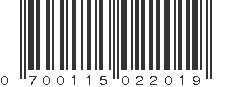 UPC 700115022019