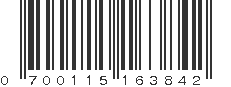 UPC 700115163842