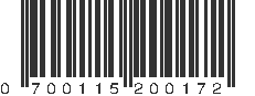 UPC 700115200172