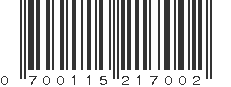 UPC 700115217002