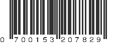 UPC 700153207829