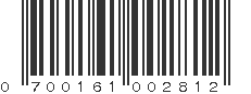 UPC 700161002812