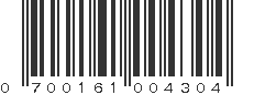 UPC 700161004304