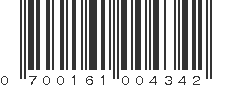 UPC 700161004342