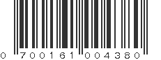 UPC 700161004380