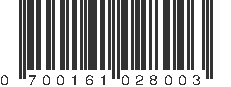 UPC 700161028003