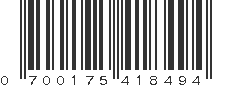 UPC 700175418494