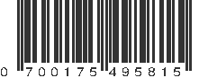 UPC 700175495815