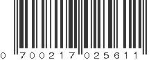 UPC 700217025611