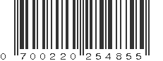 UPC 700220254855