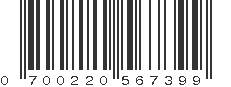 UPC 700220567399