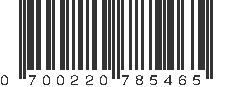 UPC 700220785465