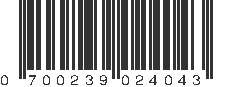 UPC 700239024043