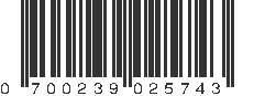 UPC 700239025743