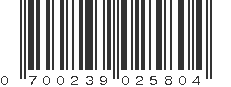 UPC 700239025804