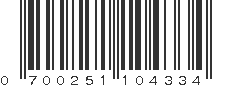 UPC 700251104334