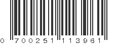 UPC 700251113961