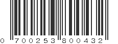 UPC 700253800432