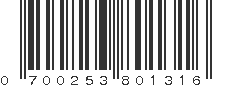 UPC 700253801316