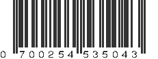 UPC 700254535043