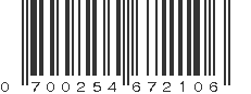 UPC 700254672106