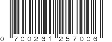 UPC 700261257006