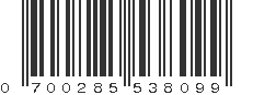 UPC 700285538099