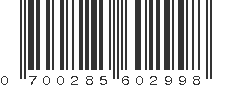 UPC 700285602998