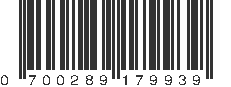 UPC 700289179939