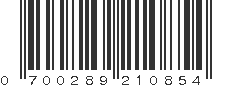 UPC 700289210854