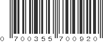 UPC 700355700920