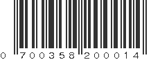 UPC 700358200014