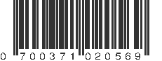 UPC 700371020569