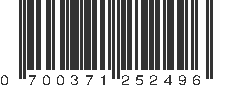 UPC 700371252496